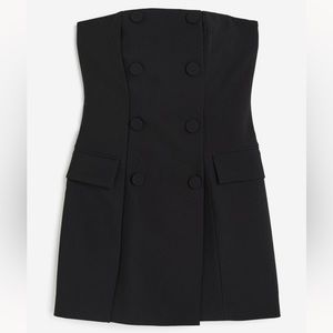HM tuxedo mini dress 2023 holiday